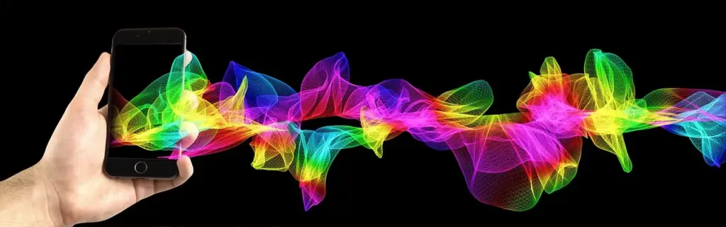 Abstract network of connections representing exchange links