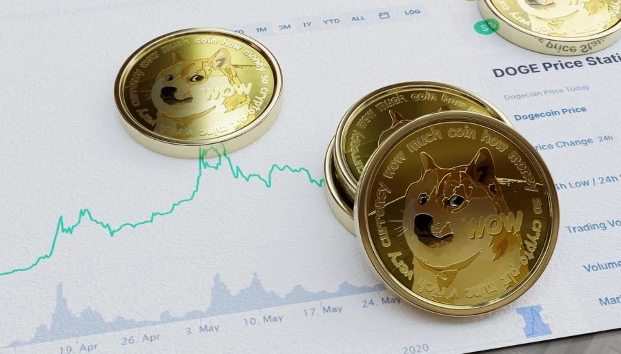 Crypto trading charts showing price movements and order books