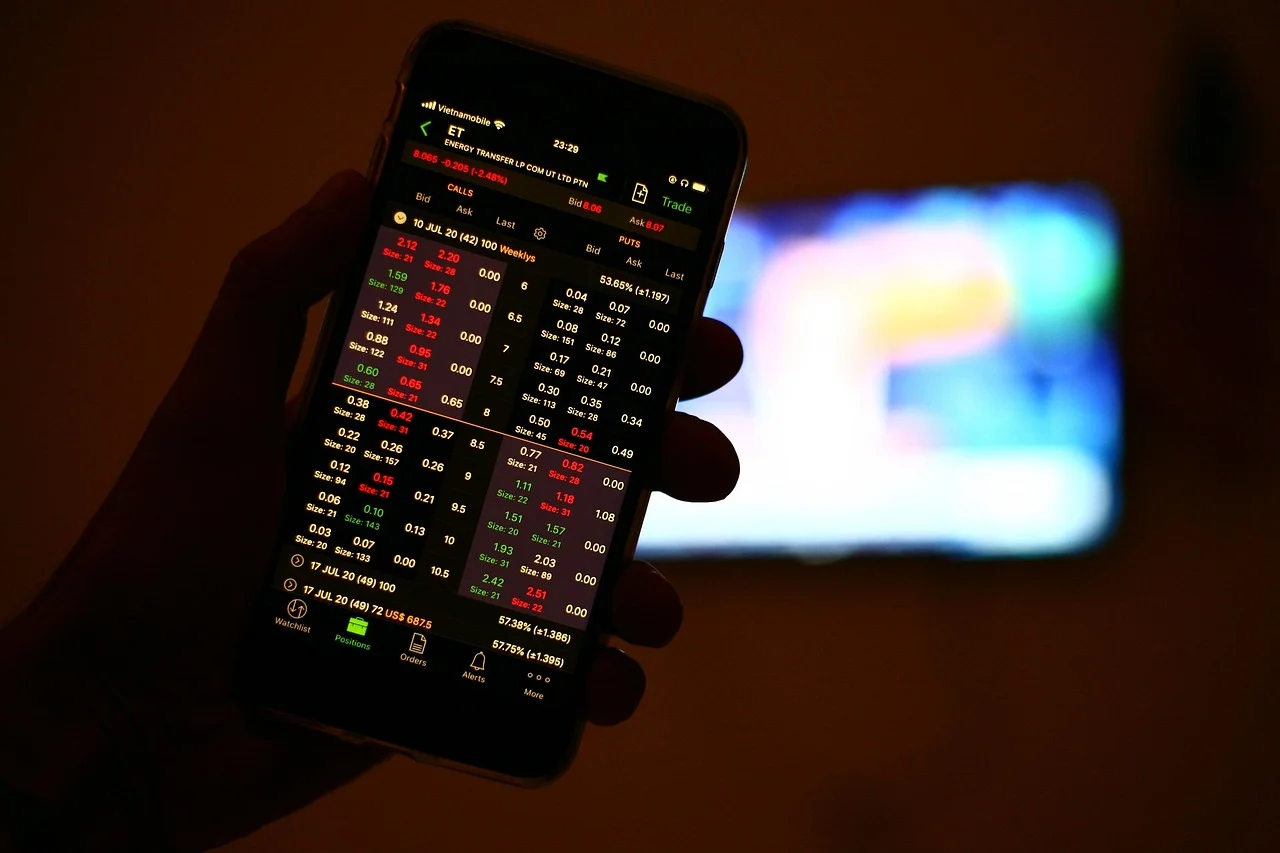Forex candlestick chart on a computer screen with multiple currency pairs